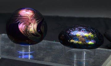 Lammara Signed Scottish Studio Glass - Presse-papier (2) -, Antiek en Kunst