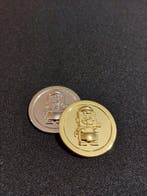 Lego - LEGO NEW super mario coins 1 silver coin and 1 gold, Nieuw