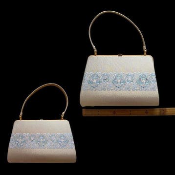 Set van 7 deadstock Japanse kimono-tassen | Brokaat, gouden