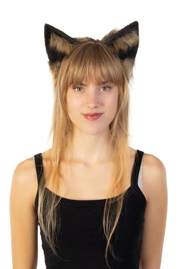 KIMU® Haarband Oren Zwart Bruin Wolf Diadeem Hond Oortjes Ne, Ophalen of Verzenden, Nieuw