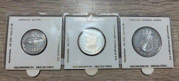 Nederland. 1980 in zilver gulden + rijksdaalder + penning -