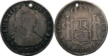 4 Reales 1781, Bolivien Karl Iii 1759-1788, Verzenden