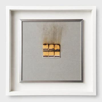 Bernard Aubertin (1934-2015) - Dessin de feu 1973