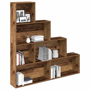 vidaXL Boekenkast 157x24x160 cm bewerkt hout oud houtkleurig, Verzenden, Nieuw