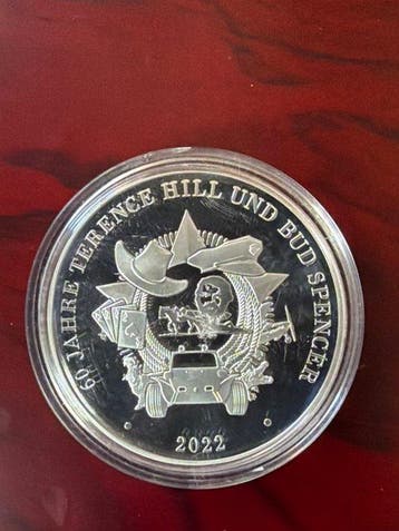Wereld. Medal 2022 Bud Spencer - Krokodil und Nilpferd - 15g