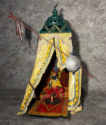 Beeld, XL Bedouin tent 32.5cm / 4.5 kg - 32.5 cm - Brons