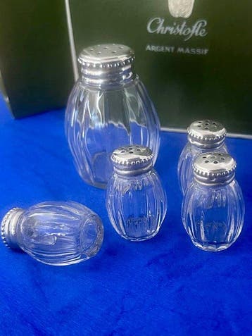 Christofle - Peper- en zoutstel (5) - Kristal -