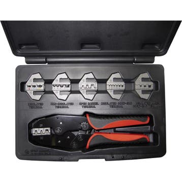 WKK 60166 Krimptangset 0,5-16 mm² - 6 Matrijzen, Verzenden, Nieuw