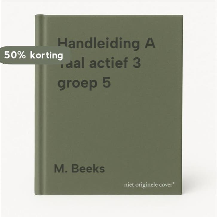 Handleiding A Taal actief 3 groep 5 9789034522771 M. Beeks, Boeken, Schoolboeken, Zo goed als nieuw, Verzenden