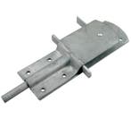 Varkenshok Grendel met afgedekte sluiting 210 mm verzinkt, Services & Professionnels, Réparation & Entretien | Serrures