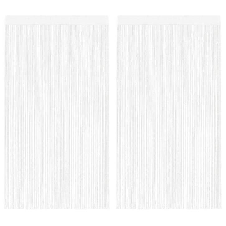vidaXL Draadgordijnen 2 st 140x250 cm wit, Huis en Inrichting, Stoffering | Gordijnen en Lamellen, Nieuw, Verzenden