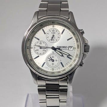 Seiko - Chronograph Watch - Silver Dial - Zonder