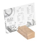 BLOC Cardd - Menukaarthouder Eikenhout 50x120x35 mm, Verzenden, Nieuw in verpakking