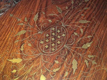 Centre de table - Palissandre - Table basse antique