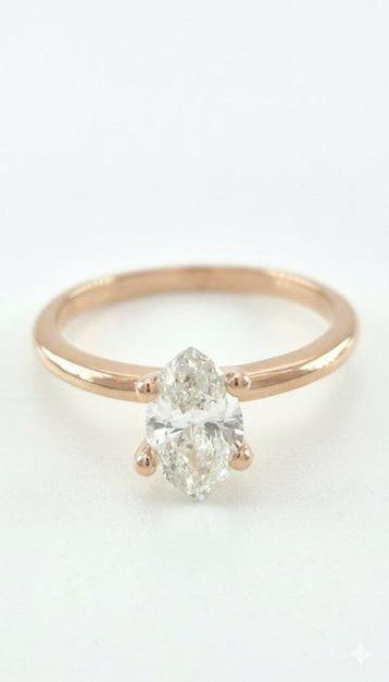 Verlovingsring - 14 karaat Roségoud - 0.67ct. tw. Diamant