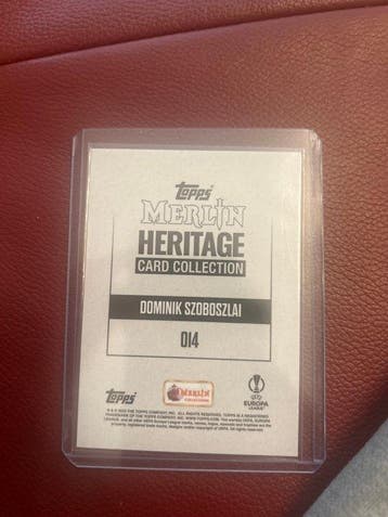 Topps Merlin Dominik Szoboszlai 24/49 Carte sérialisée,, Nieuw