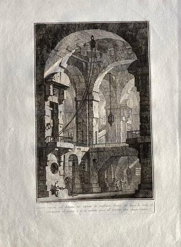 Giovanni Battista Piranesi (1720-1778) - Carcere oscura con