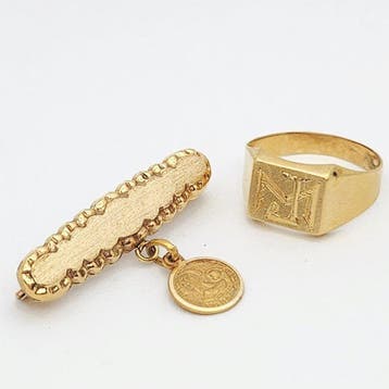 Ketting met hanger - 18 karaat Geel goud