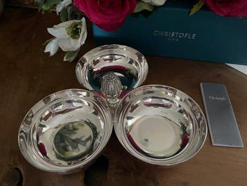 Christofle - Service à 3 coupelles modèle Malmaison -