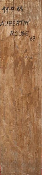 Bernard Aubertin (1934-2015) - Monocromo rosso