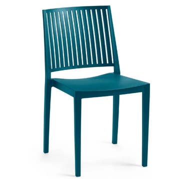 Stoel | Kunststof | Turquoise | In-/Outdoor |, Verzenden