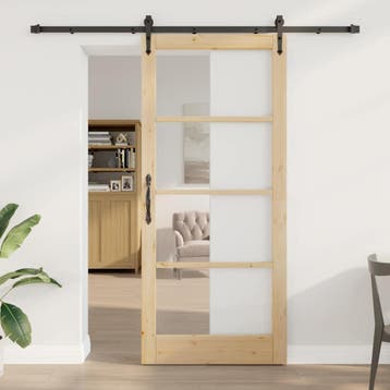 vidaXL Schuifdeur ORKDAL Naturel 93 x 211 cm, Doe-het-zelf en Bouw, Verzenden, Nieuw