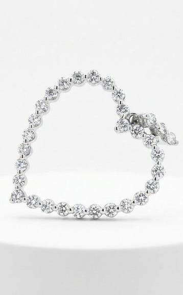 Hanger - 14 karaat Witgoud - 0.95ct. tw. Diamant