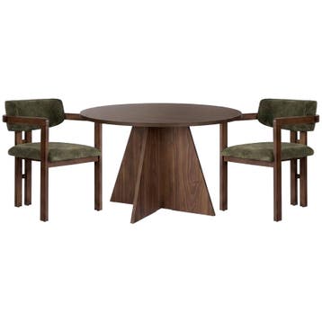 Evila Eettafel - Bruin/Houtkleurig - Nieuw/Ongebruikt -, 100 tot 150 cm, Verzenden, Nieuw, Scandinavisch