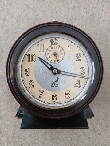 Wekker - Jaz - Art Deco Metaal, Bakeliet - 1940 - Jazolite, Antiek en Kunst