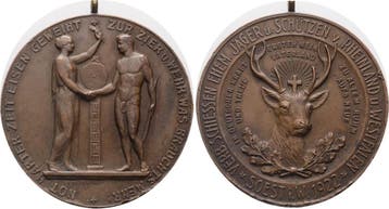 Brons medaille 1922 Soest, Stadt, Postzegels en Munten, Penningen en Medailles, Verzenden