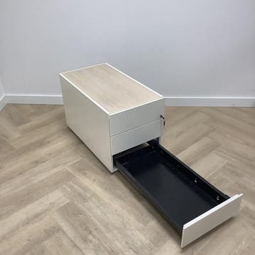 ladeblok vv 3 lades met sleutel (hxbxd) 50x42x78 cm,  wit -, Huis en Inrichting, Kasten | Overige, Gebruikt