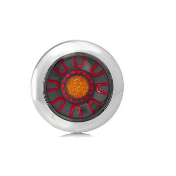 Fristom FT-313 LED Achterlicht 3-Functies Chrome Bajonet, Ophalen of Verzenden