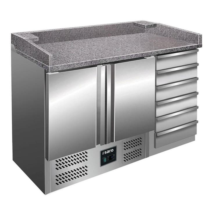 Pizzawerkbank | 257L | 2 Deuren (1/1 GN) + 6 Deegladen, Zakelijke goederen, Horeca | Keukenapparatuur, Nieuw in verpakking, Verzenden