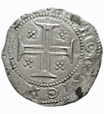 Portugal. D. Filipe II (1598-1621). Tostão (100 Reais)