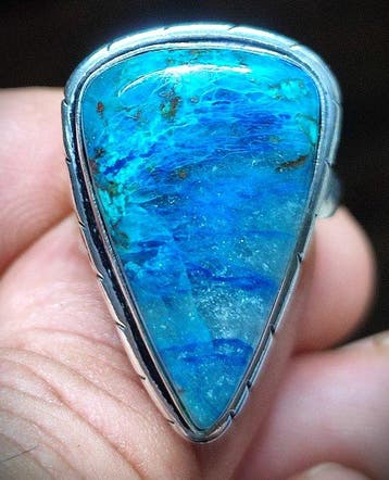 Geen reserveprijs Prachtige zeldzame azuriet/chrysocolla