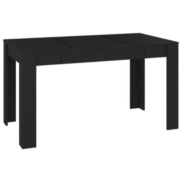 Eettafel 140cm zwart - Strak design voor een zacht prijsj..., Huis en Inrichting, Overige materialen, Gebruikt, 100 tot 150 cm