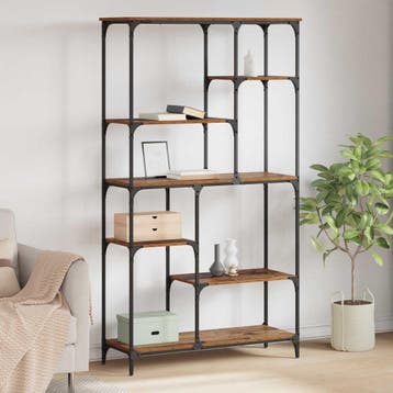 vidaXL Boekenplank Oudhout 99 x 35,5 x 176 cm Bewerkt hout, Verzenden, Nieuw