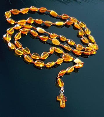 Chapelet - Ambre, Chapelet en ambre baltique - fait à la