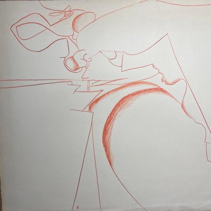 Robert Muller (1920-2003) - Composition organique - projet, Antiek en Kunst, Kunst | Schilderijen | Klassiek