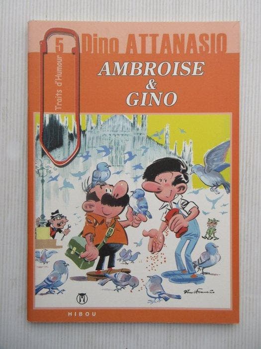 Attanasio - Ambrosio et Gino + ex-libris + dédicace - B - 1, Boeken, Stripverhalen