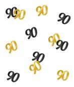 Tafelconfetti 90 Jaar 20gr, Verzenden, Nieuw