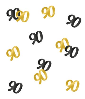 Tafelconfetti 90 Jaar 20gr, Verzenden