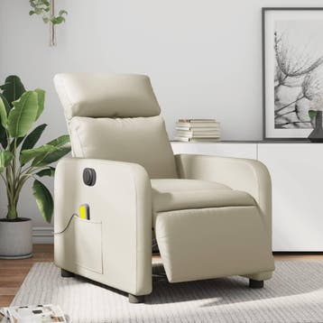 vidaXL Massagestoel verstelbaar elektrisch kunstleer, Huis en Inrichting, Fauteuils, Verzenden, Nieuw