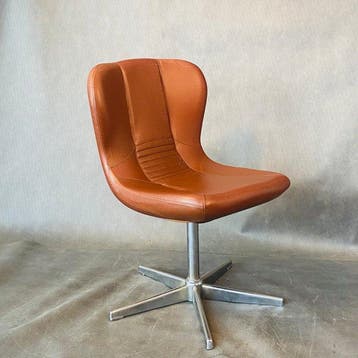 Fauteuil - Roestvrij staal, Synthetisch leder, Italiaans