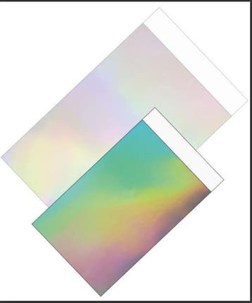 5x Cadeauzakje Holografische 12x19cm (Per 5 stuks), Ophalen of Verzenden, Nieuw, Cadeauzakje