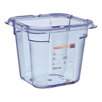 Voedseldoos blauw | 1/6 GN | 176x162x150(h)mm Araven, Verzenden, Nieuw in verpakking
