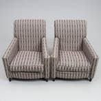Fauteuil (2) - Set van twee gestoffeerde fauteuils met