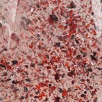 Zeldzaam kwarts met rode lepidocrocietinclusie - 925