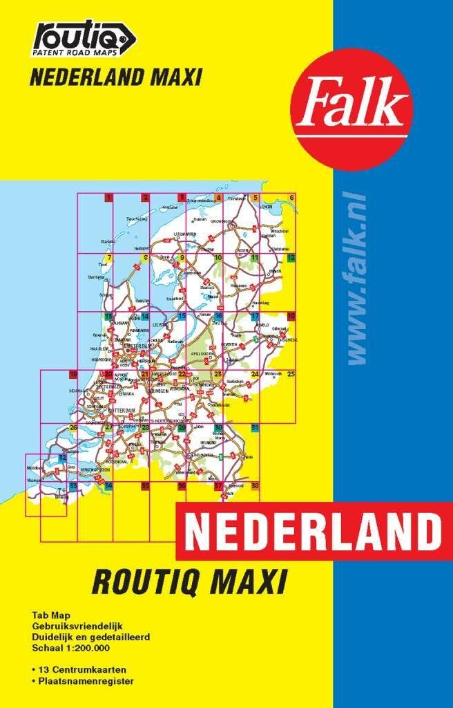 Routiq Nederland Maxi Tab Map / Routiq patent wegenkaarten, Boeken, Overige Boeken, Gelezen, Verzenden