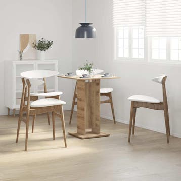 vidaXL Bistrotafel 60x60x75 cm spaanplaat artisanaal, Verzenden, Nieuw
